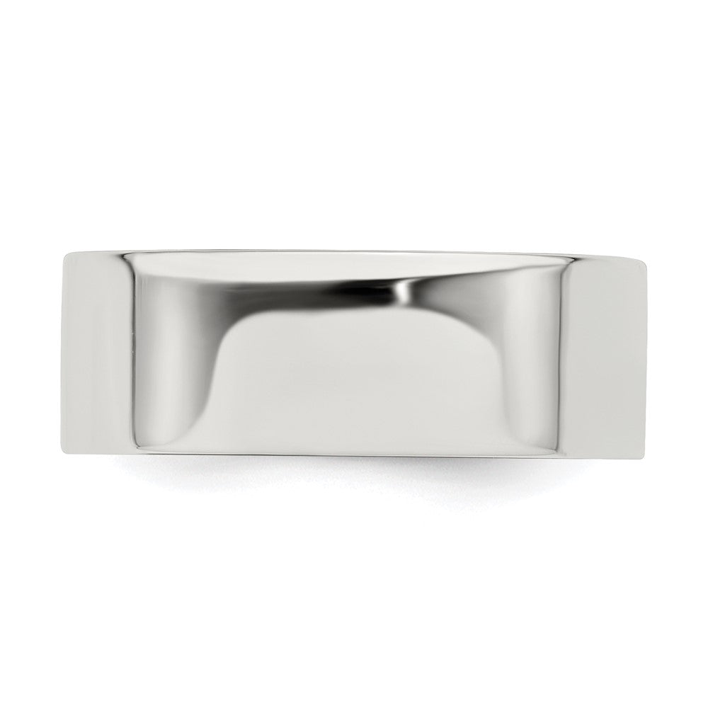 Sterling Silver 7mm Lightweight Flat Size 8 Band