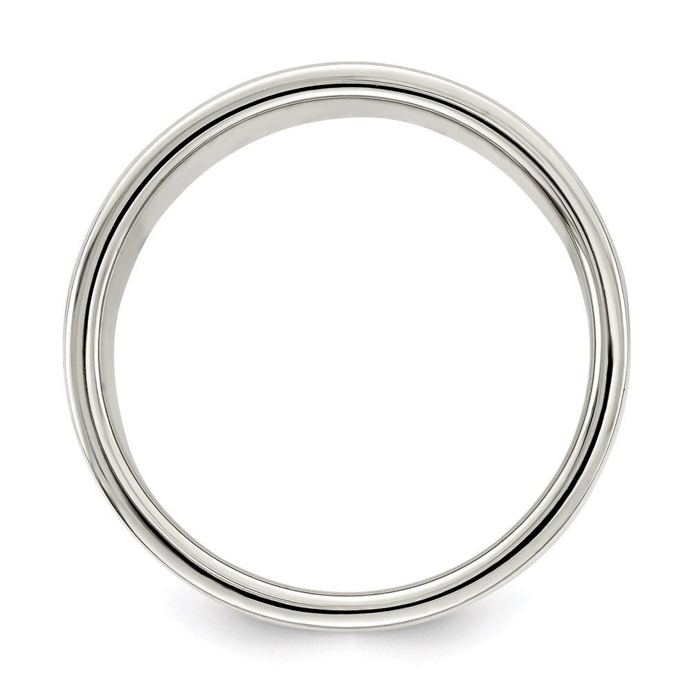 Sterling Silver 8mm Lightweight Flat Size 10 Band