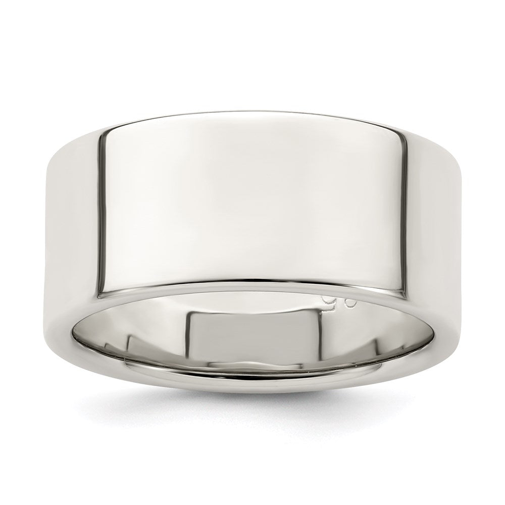 Polished;Engravable;Sterling silver;Lightweight;Flat Band