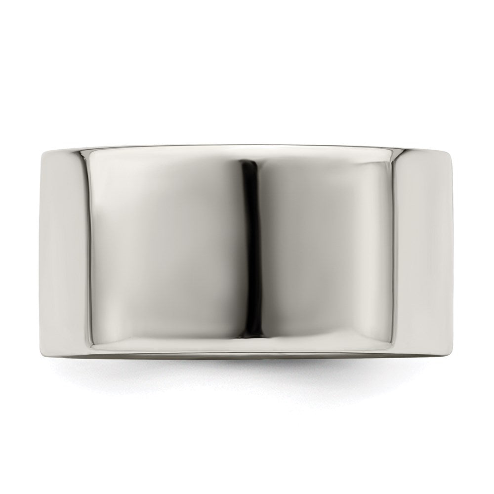 Sterling Silver 10mm Lightweight Flat Size 7.5 Band
