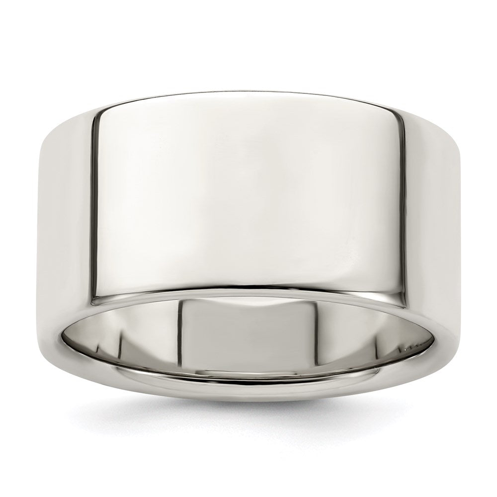 Polished;Engravable;Sterling silver;Lightweight;Flat Band