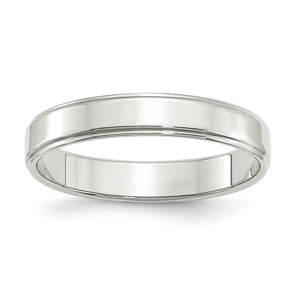 Polished;Engravable;Sterling silver;Flat Band;Step Down