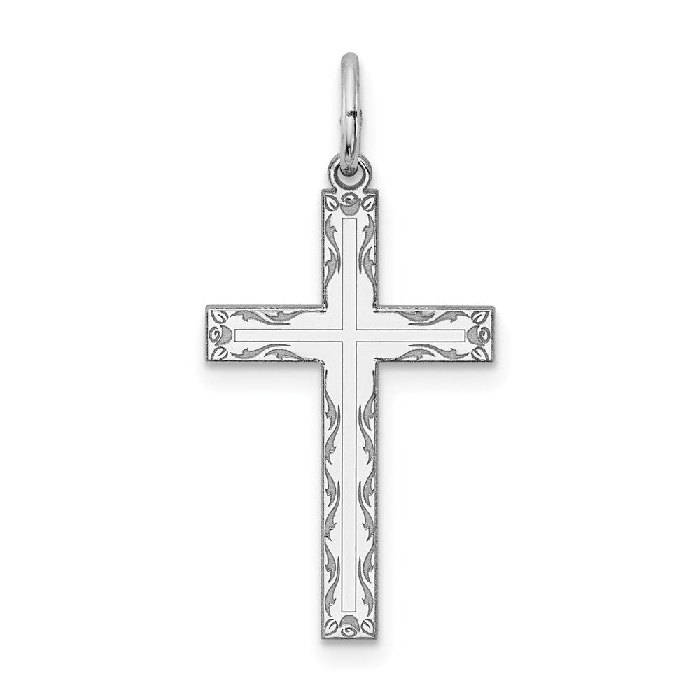 Solid;Polished;Engravable;Sterling silver;Laser Etched