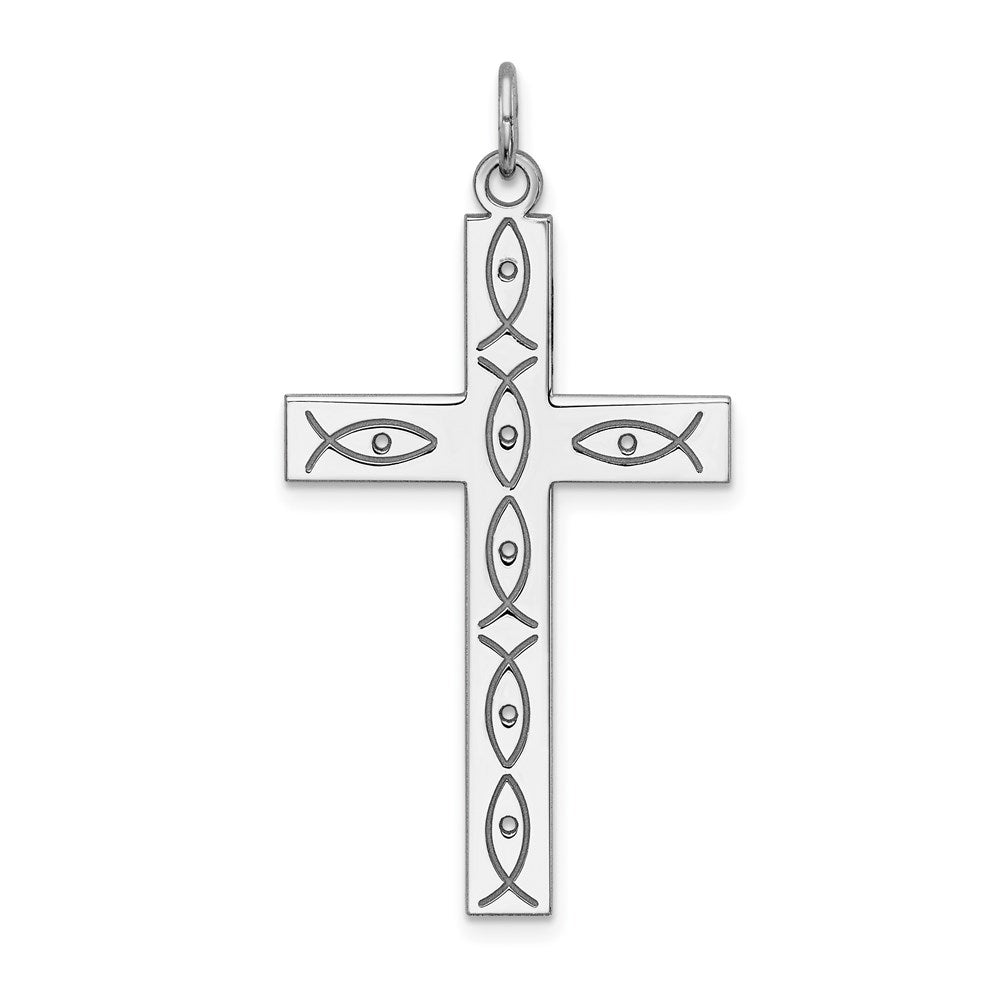 Solid;Polished;Sterling silver;Laser Etched