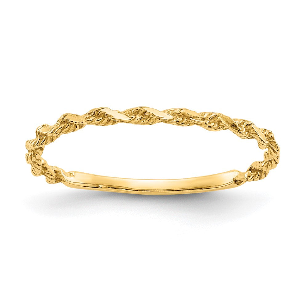 Solid;Polished;14k Yellow gold