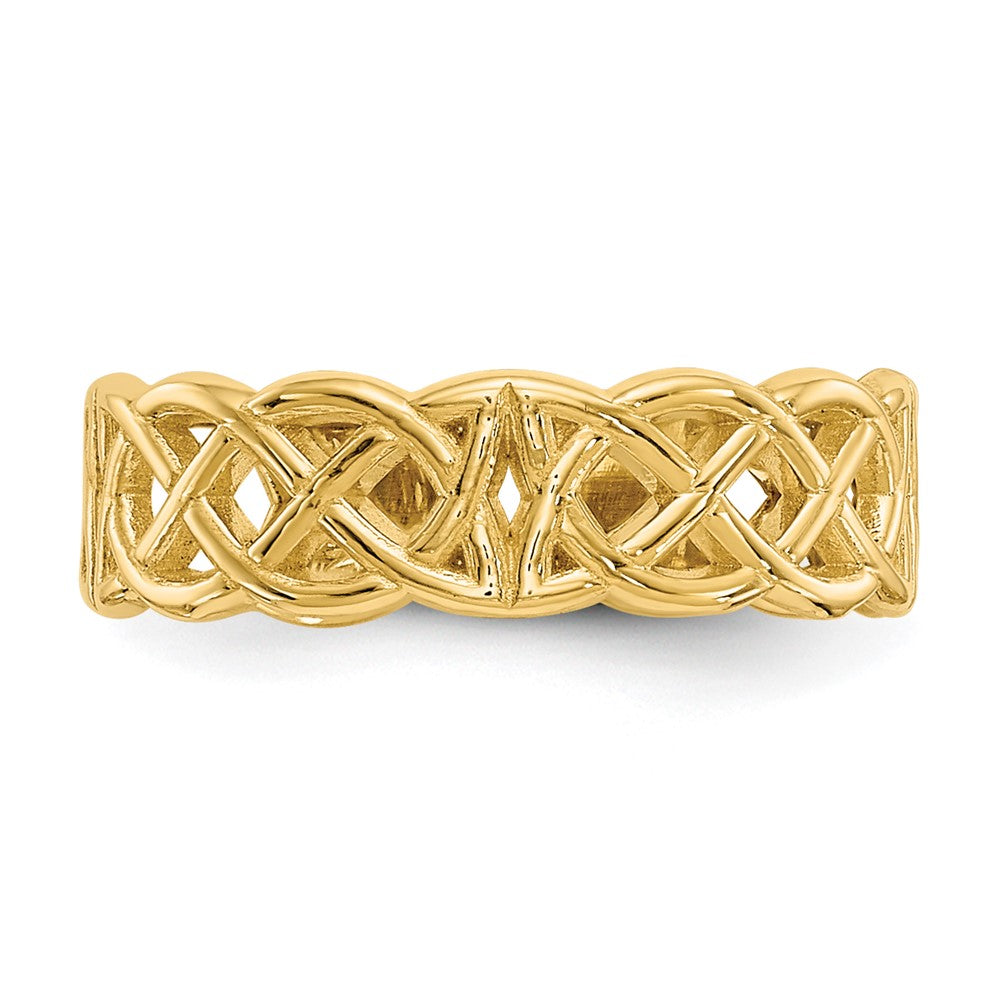 14k Celtic Toe Ring