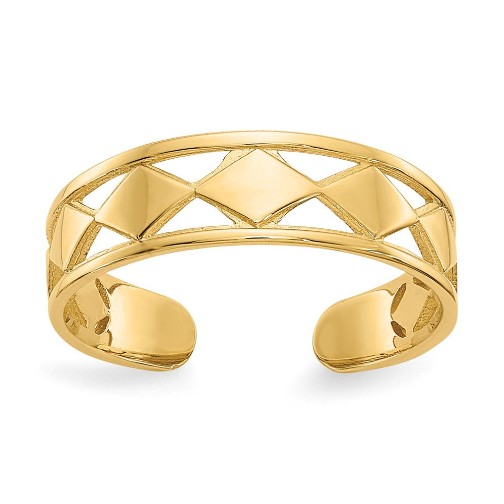 Solid;Polished;14k Yellow gold