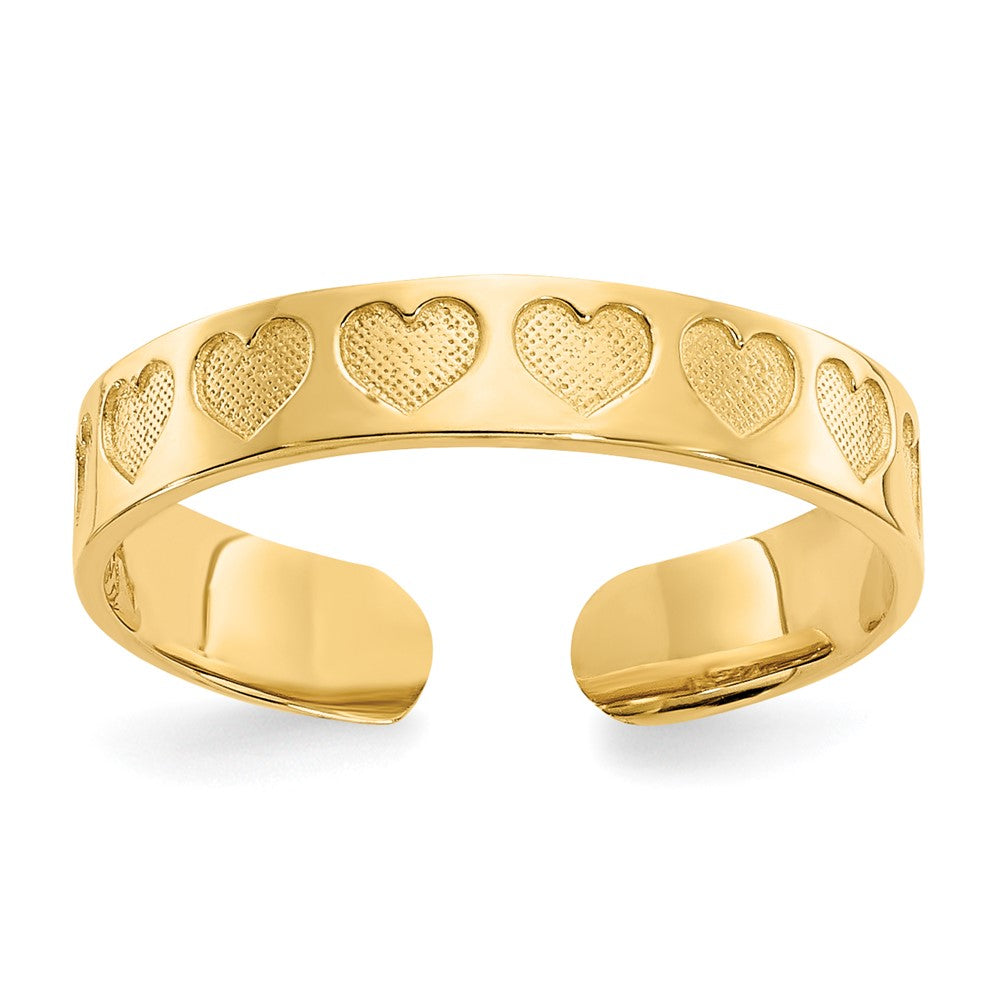 Solid;Polished;14k Yellow gold;Textured