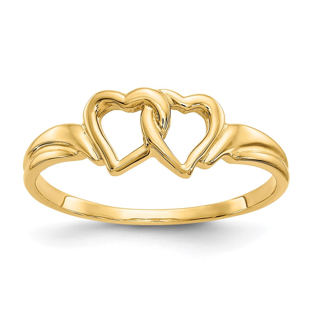 Solid;Casted;Polished;14k Yellow gold;Open back
