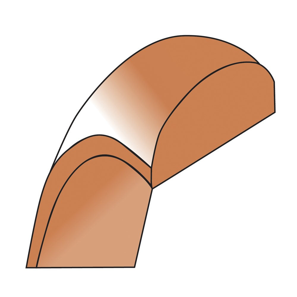 10k Rose Gold 5mm Lightweight Half Round Wedding Band Size 7.5