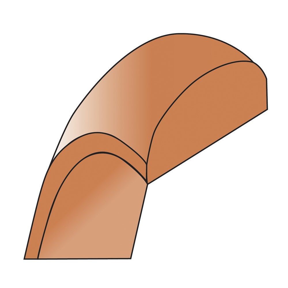 14k Rose Gold 2.5mm Half Round Band Size 8