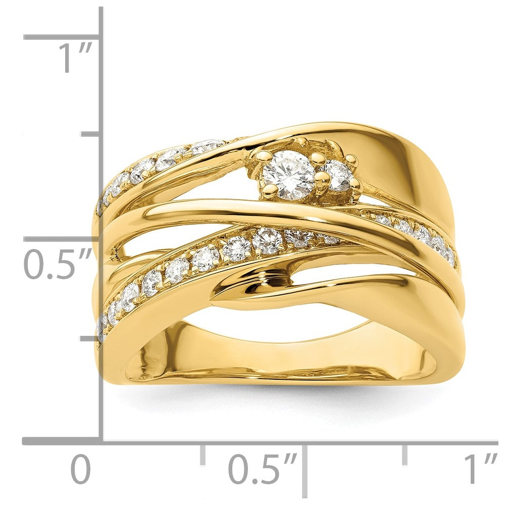 14k Fancy Diamond Ring