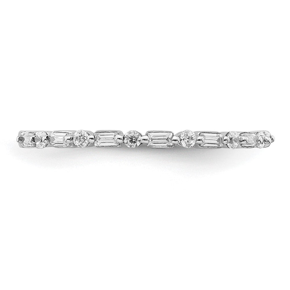 10K White Gold Fancy Diamond Band