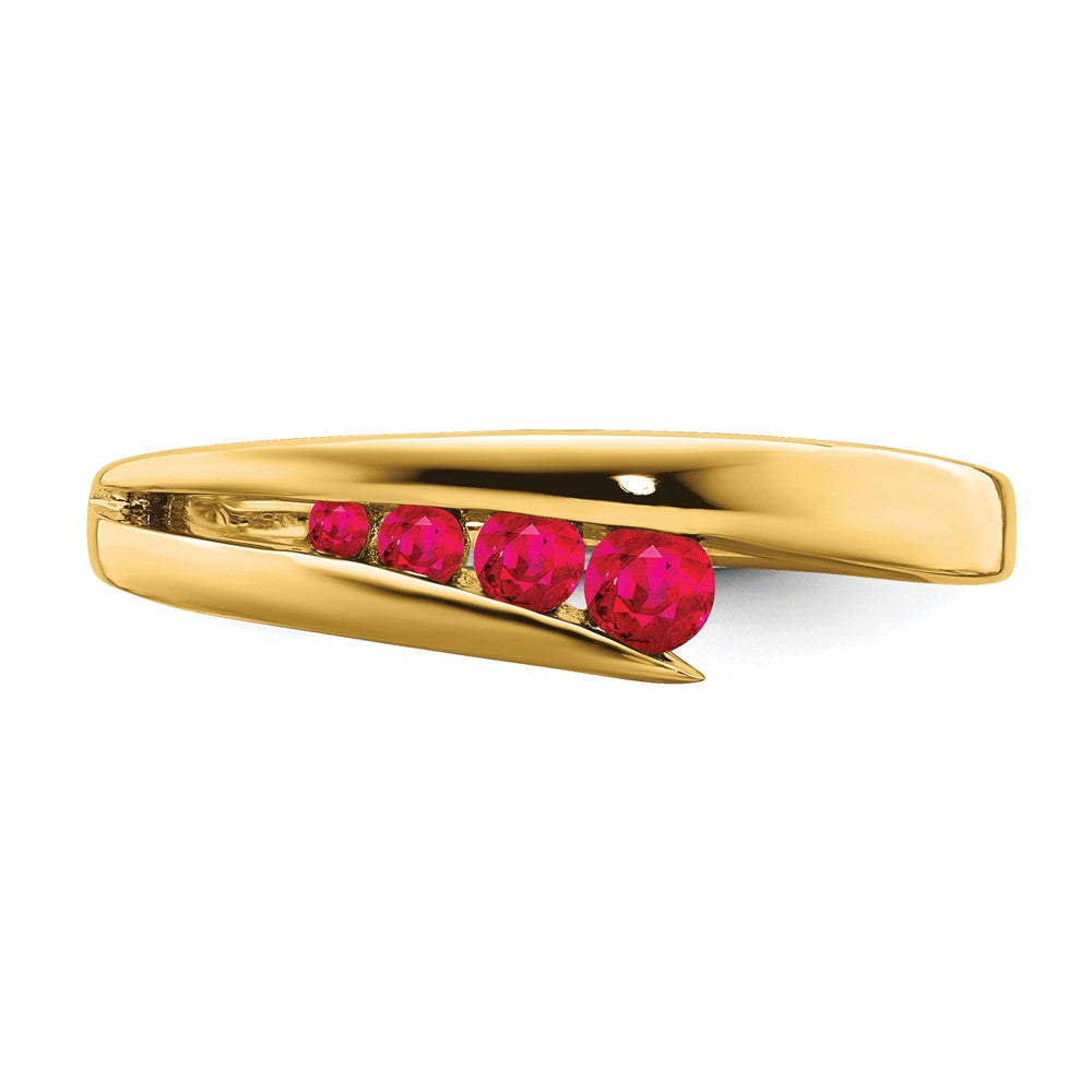 10k Ruby 4-stone Ring