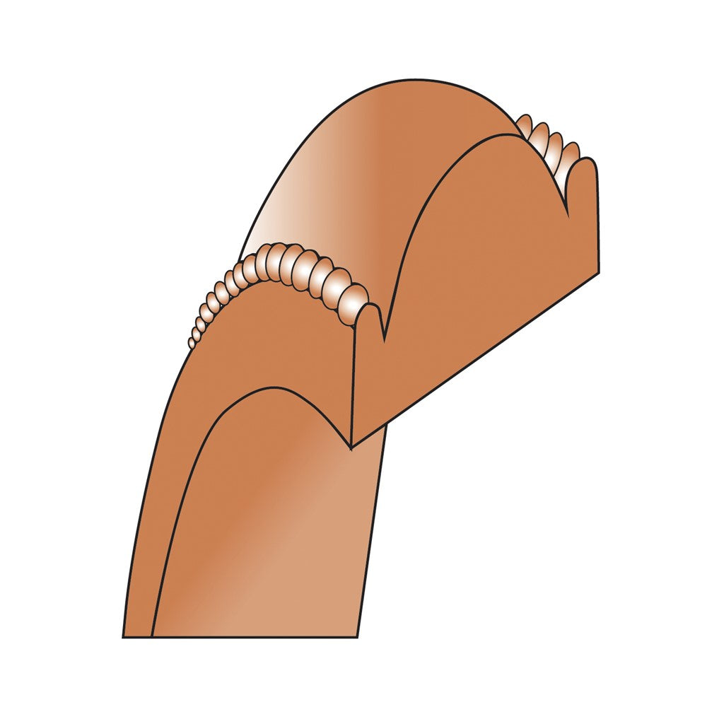 10k Rose Gold 4mm Milgrain Half Round Wedding Band Size 13