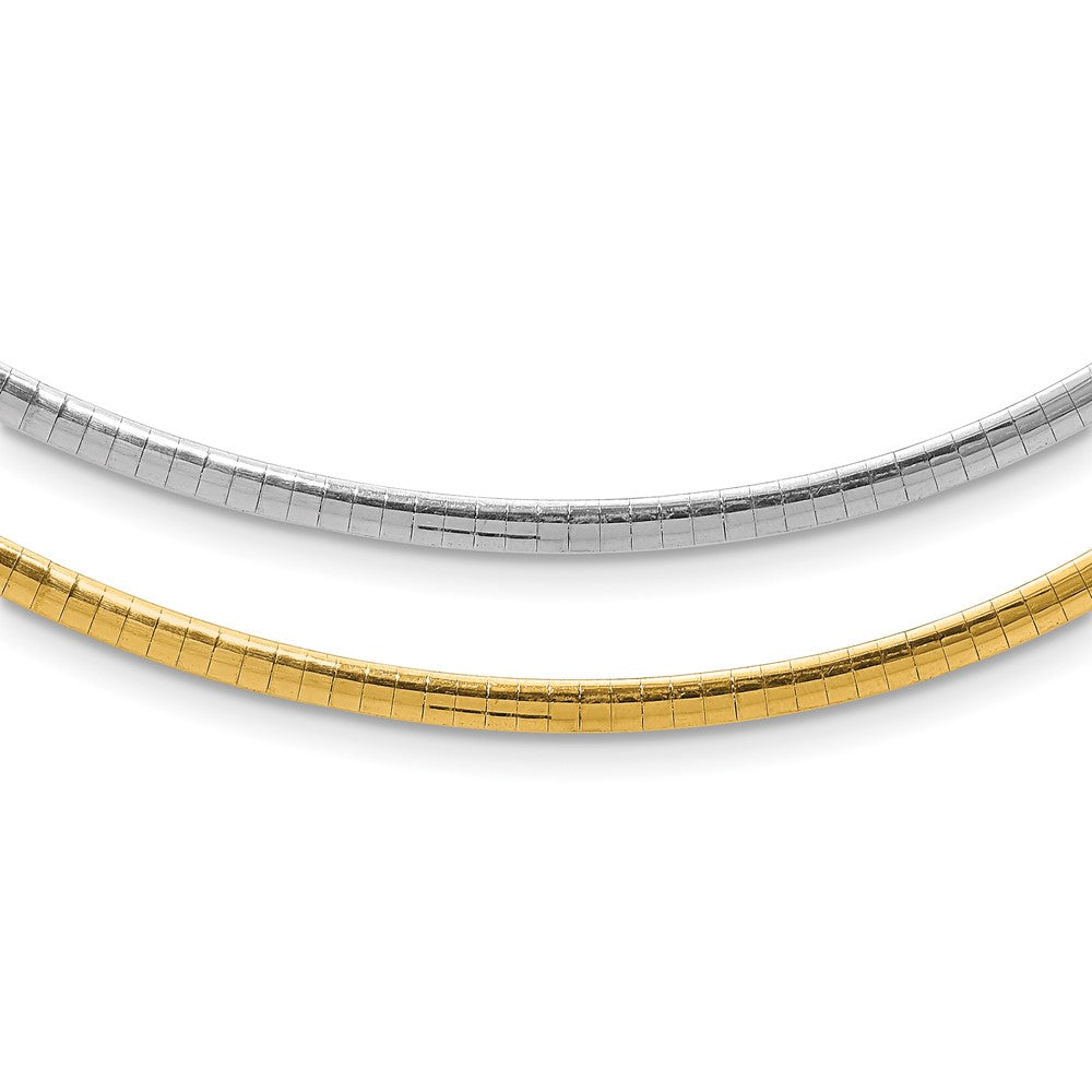Polished;14K Two-tone;Reversible