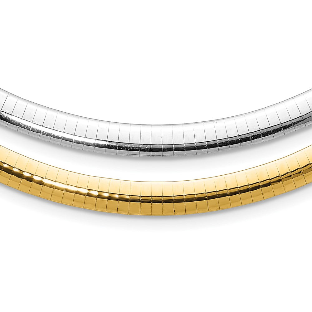 Polished;14K Two-tone;Reversible
