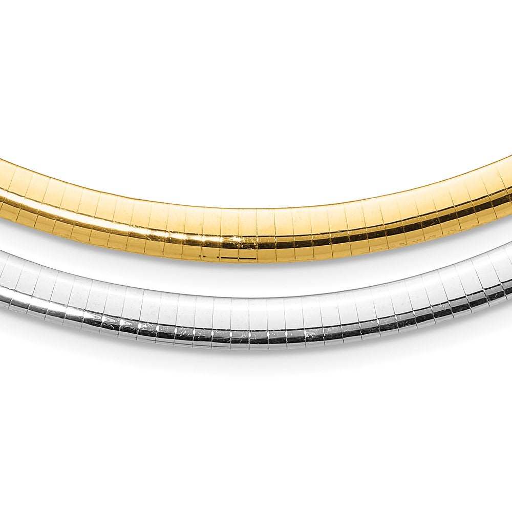 Polished;14K Two-tone;Reversible
