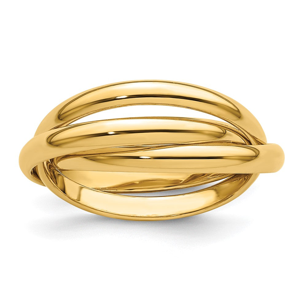 Polished;14k Yellow gold;Hollow