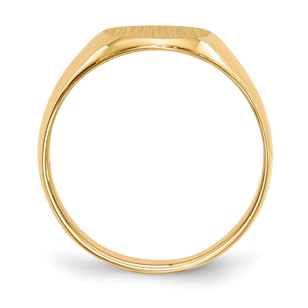 14k 11.5x13.0mm Closed Back Mens Signet Ring