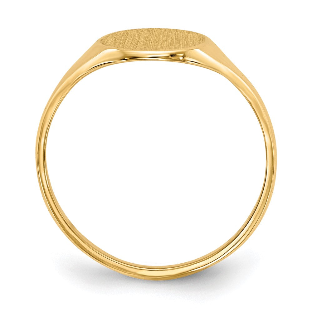 10k 10.0x8.5mm Open Back Signet Ring