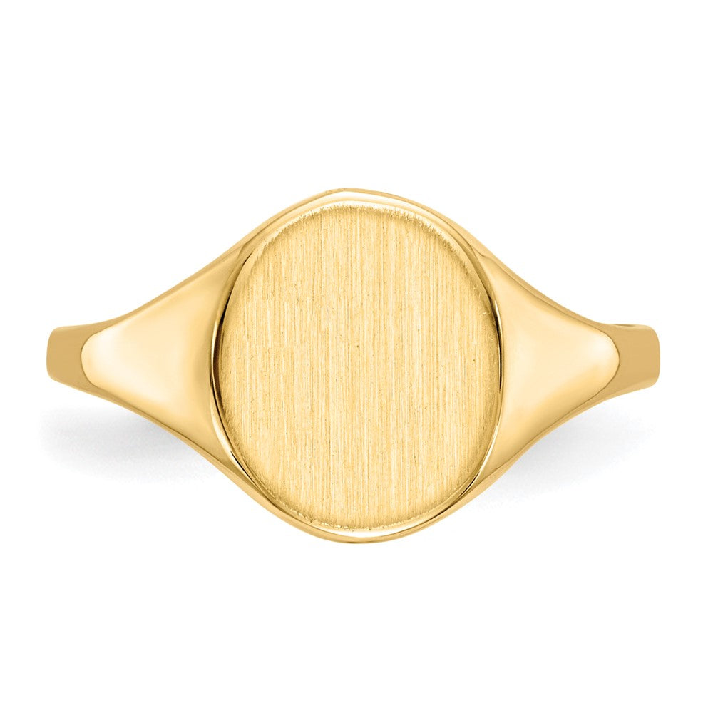 10k 10.0x8.5mm Open Back Signet Ring