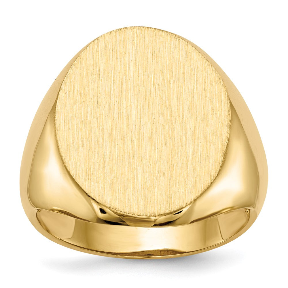 Solid;Polished;14k Yellow gold;Open back;Engravable;Avail. in 10k yellow gold;Avail. in 18k yellow gold;Avail. in platinum;Avail. in 10k white gold;Avail. in 18k white gold;Brushed