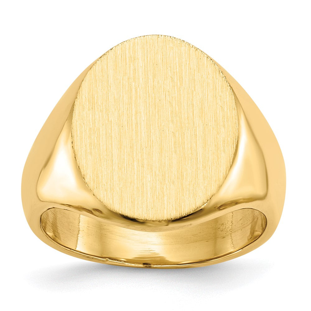 Solid;Polished;14k Yellow gold;Engravable;Avail. in 10k yellow gold;Avail. in 18k yellow gold;Avail. in platinum;Avail. in 10k white gold;Avail. in 18k white gold;Brushed;Solid Back