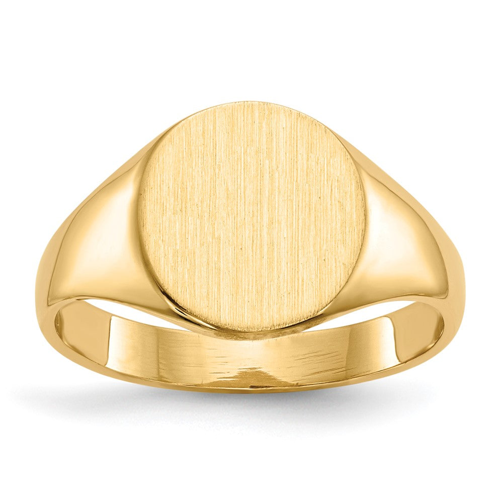 14k Yellow gold;Engravable;Avail. in 10k yellow gold;Avail. in 18k yellow gold;Avail. in 14k white gold;Avail. in platinum;Avail. in 10k white gold;Avail. in 18k white gold;Solid Back