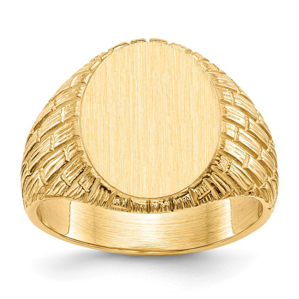 14k Yellow gold;Engravable;Avail. in 10k yellow gold;Avail. in 18k yellow gold;Avail. in 14k white gold;Avail. in platinum;Avail. in 10k white gold;Avail. in 18k white gold;Solid Back