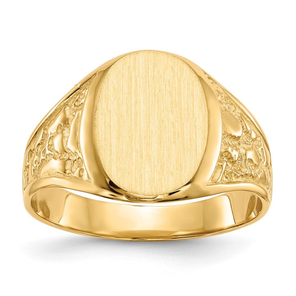 14k Yellow gold;Engravable;Avail. in 10k yellow gold;Avail. in 18k yellow gold;Avail. in 14k white gold;Avail. in platinum;Avail. in 10k white gold;Avail. in 18k white gold;Solid Back