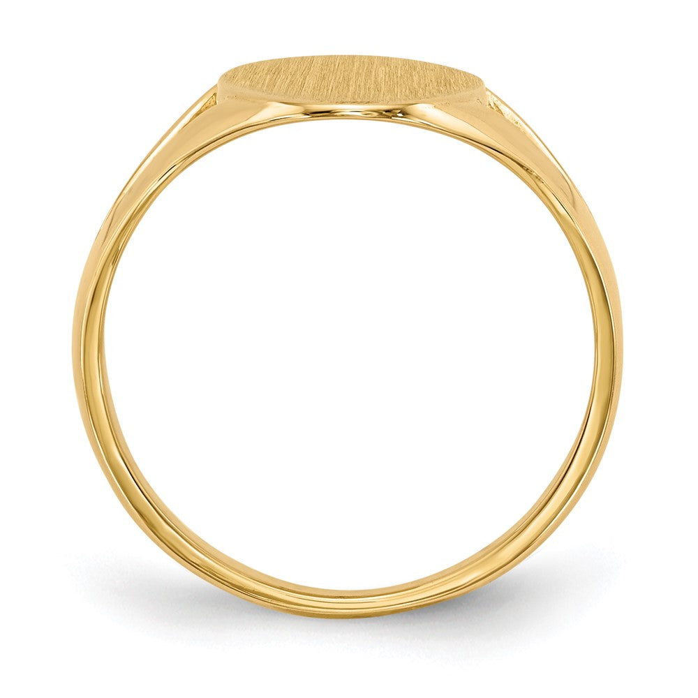 14k 9.0x16.5mm Closed Back Signet Ring