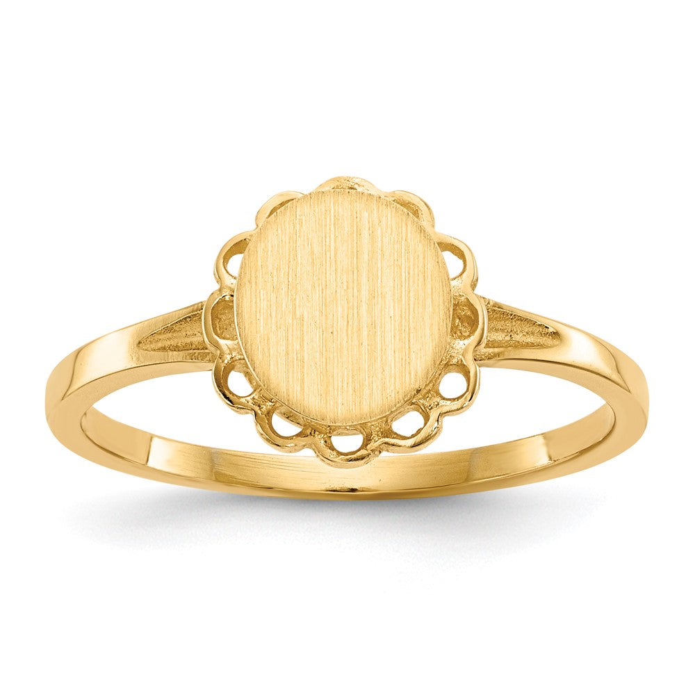 14k Yellow gold;Open back;Engravable;Avail. in 10k yellow gold;Avail. in 18k yellow gold;Avail. in platinum;Avail. in 10k white gold;Avail. in 18k white gold