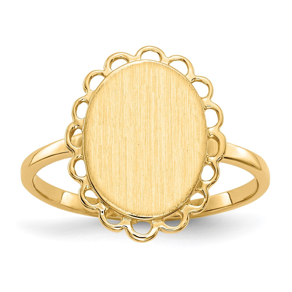 14k Yellow gold;Open back;Engravable;Avail. in 10k yellow gold;Avail. in 18k yellow gold;Avail. in platinum;Avail. in 10k white gold;Avail. in 18k white gold