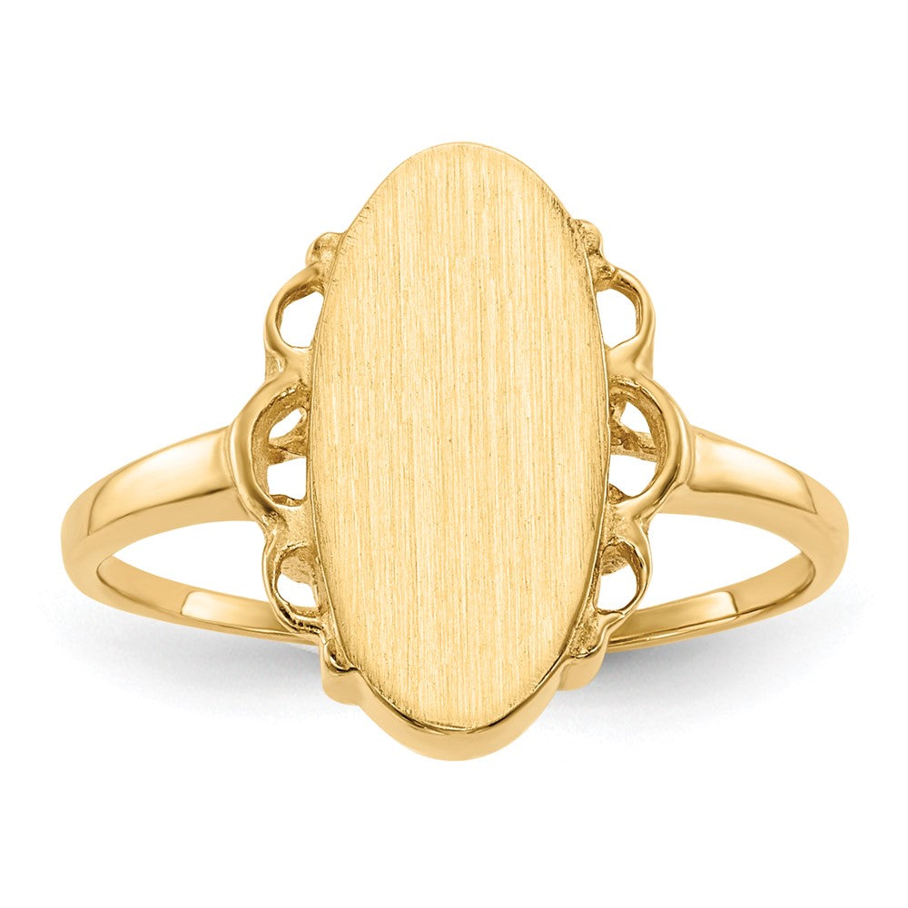 14k Yellow gold;Open back;Engravable;Avail. in 10k yellow gold;Avail. in 18k yellow gold;Avail. in platinum;Avail. in 10k white gold;Avail. in 18k white gold