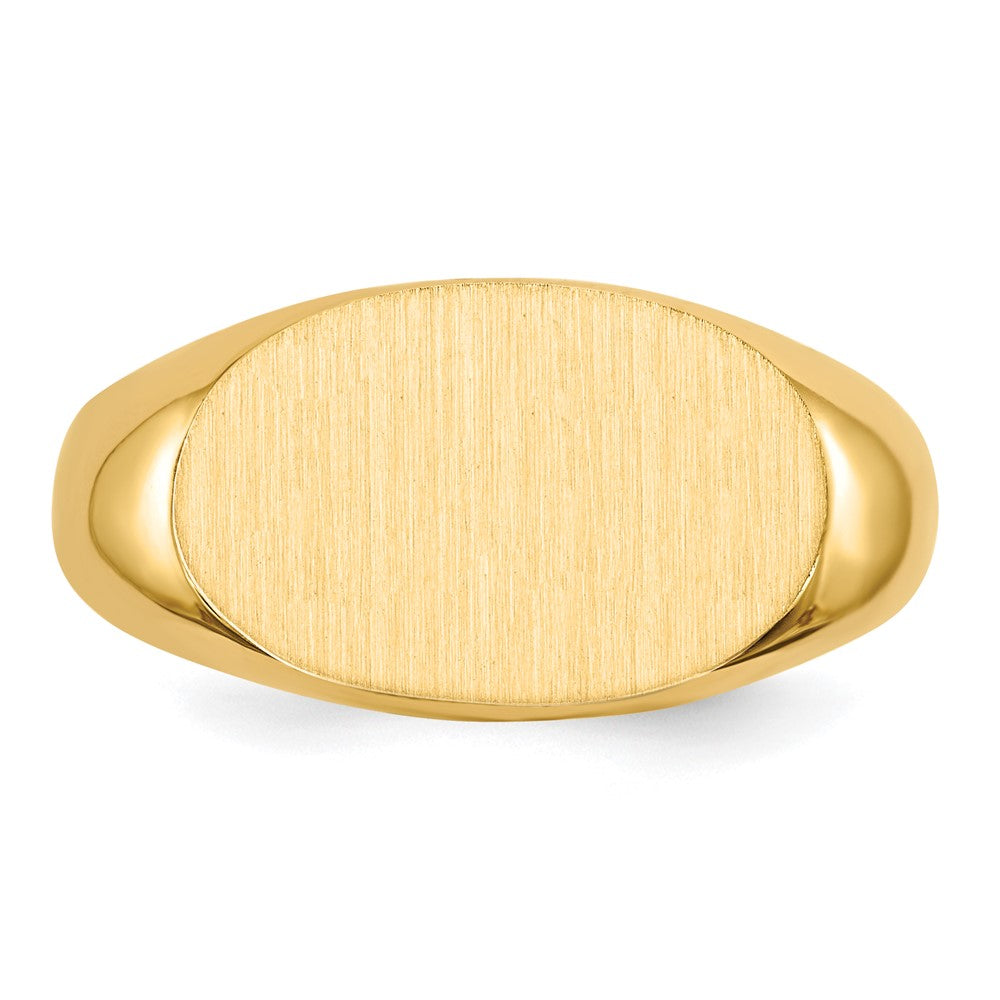 14k 17.0x11.0mm Open Back Mens Signet Ring
