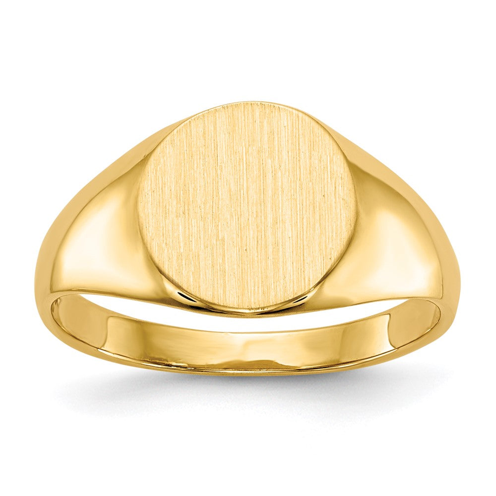 14k Yellow gold;Engravable;Avail. in 10k yellow gold;Avail. in 18k yellow gold;Avail. in platinum;Avail. in 10k white gold;Avail. in 18k white gold;Solid Back