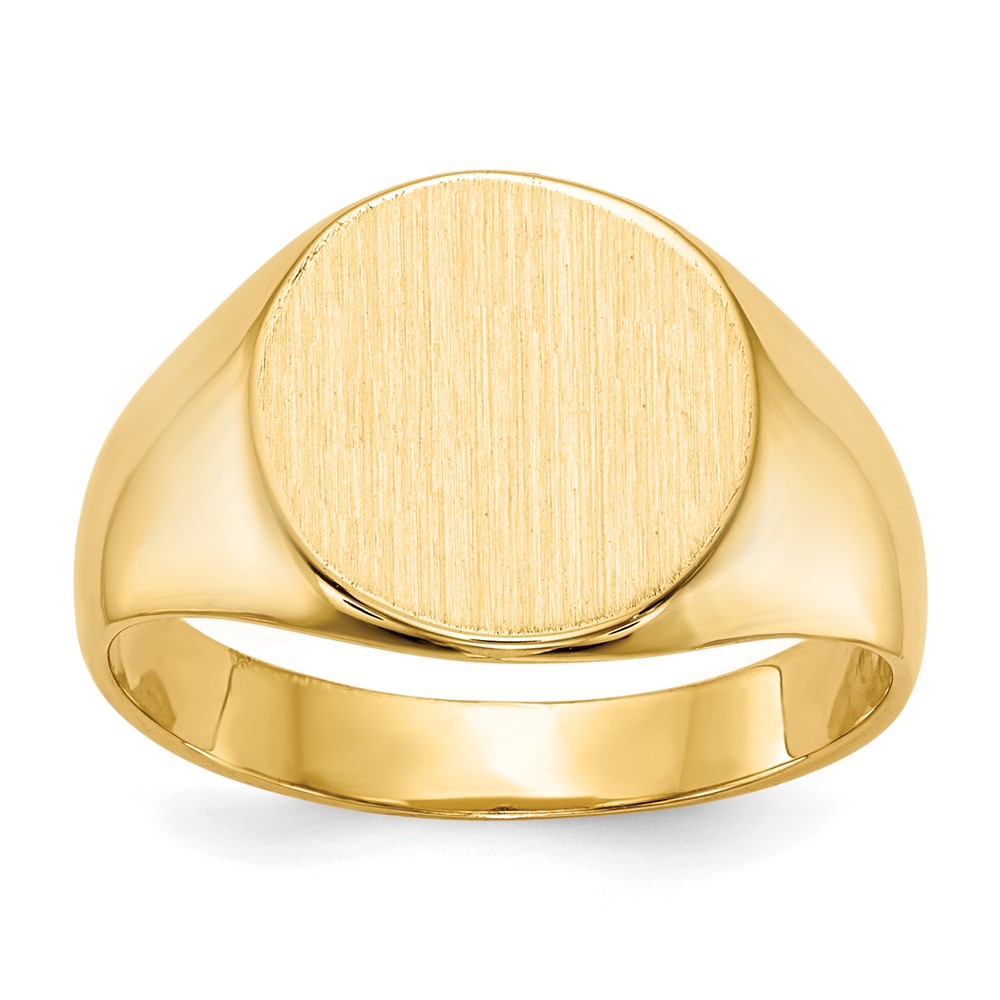 14k Yellow gold;Engravable;Avail. in 10k yellow gold;Avail. in 18k yellow gold;Avail. in platinum;Avail. in 10k white gold;Avail. in 18k white gold;Solid Back