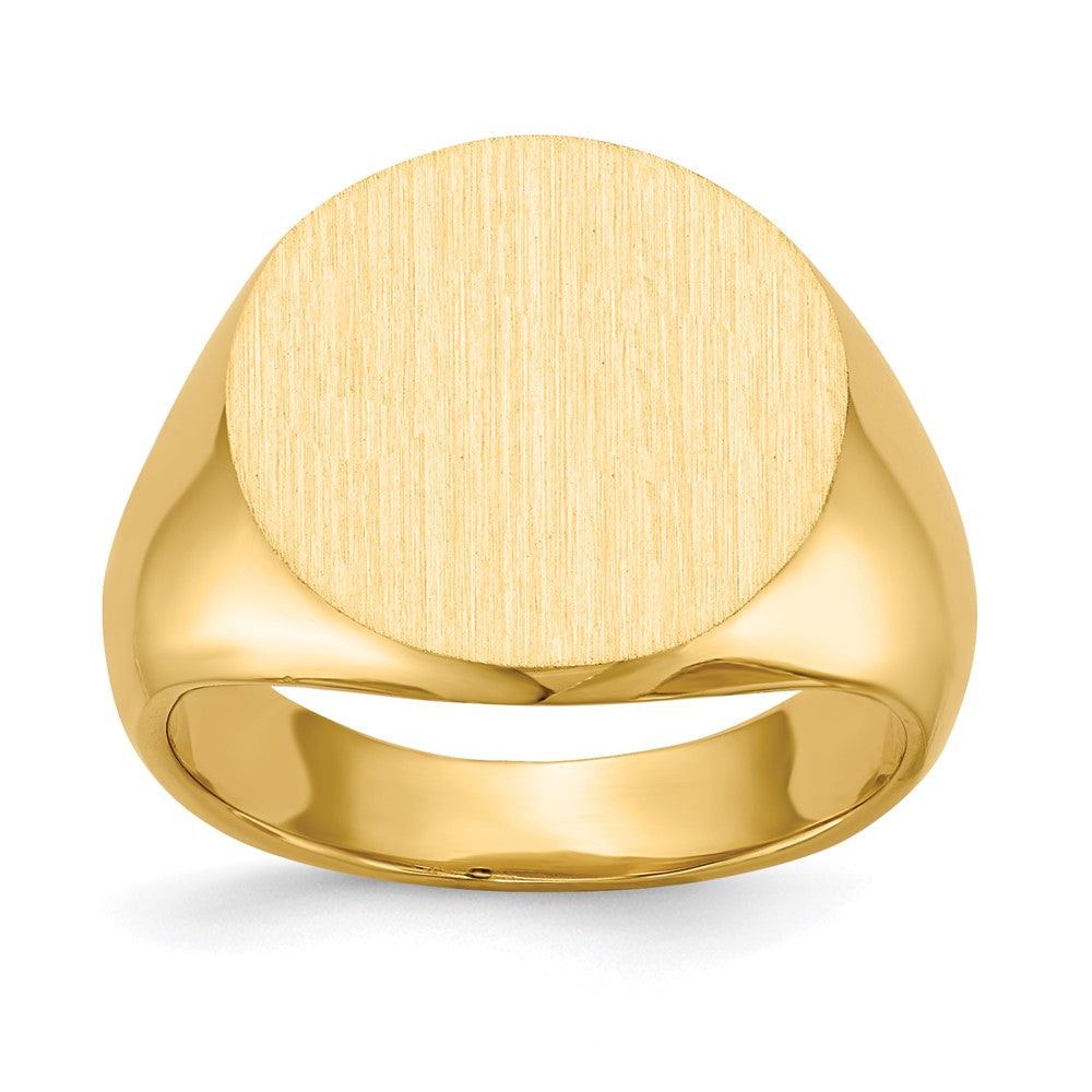 14k Yellow gold;Engravable;Avail. in 10k yellow gold;Avail. in 18k yellow gold;Avail. in 14k white gold;Avail. in platinum;Avail. in 10k white gold;Avail. in 18k white gold;Solid Back