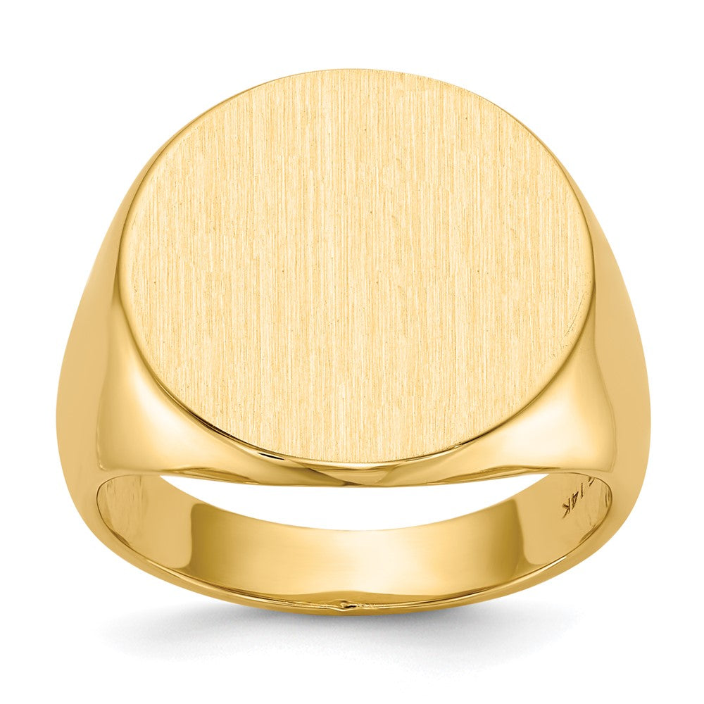 14k Yellow gold;Engravable;Avail. in 10k yellow gold;Avail. in 18k yellow gold;Avail. in 14k white gold;Avail. in platinum;Avail. in 10k white gold;Avail. in 18k white gold;Solid Back