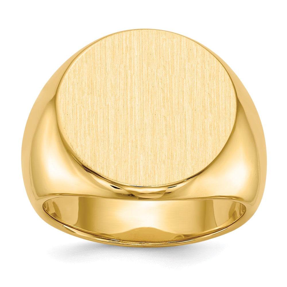 14k Yellow gold;Engravable;Avail. in 10k yellow gold;Avail. in 18k yellow gold;Avail. in 14k white gold;Avail. in platinum;Avail. in 10k white gold;Avail. in 18k white gold;Solid Back