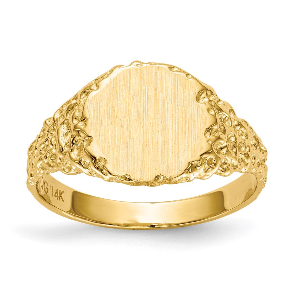 14k Yellow gold;Engravable;Avail. in 10k yellow gold;Avail. in 18k yellow gold;Avail. in 14k white gold;Avail. in platinum;Avail. in 10k white gold;Avail. in 18k white gold;Solid Back