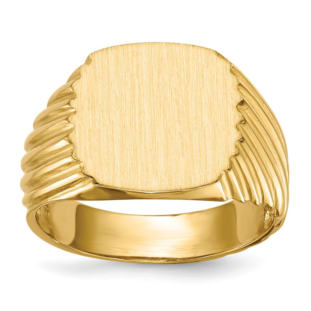 14k Yellow gold;Open back;Engravable;Avail. in 10k yellow gold;Avail. in 18k yellow gold;Avail. in 14k white gold;Avail. in platinum;Avail. in 10k white gold;Avail. in 18k white gold