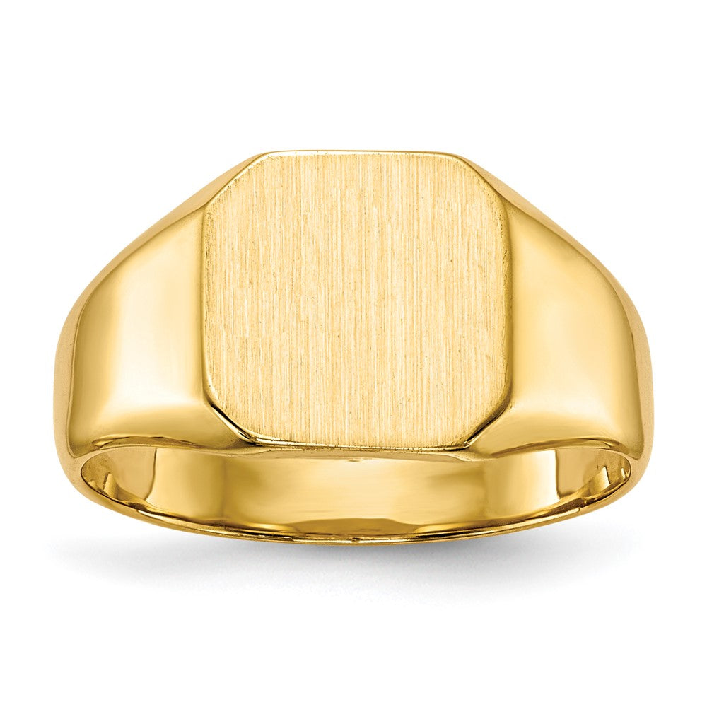 14k Yellow gold;Engravable;Avail. in 10k yellow gold;Avail. in 18k yellow gold;Avail. in platinum;Avail. in 10k white gold;Avail. in 18k white gold;Solid Back