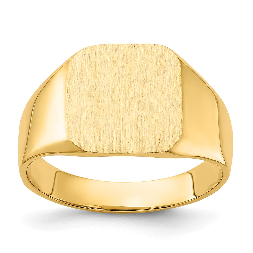 14k Yellow gold;Engravable;Avail. in 10k yellow gold;Avail. in 18k yellow gold;Avail. in 14k white gold;Avail. in platinum;Avail. in 10k white gold;Avail. in 18k white gold;Brushed;Solid Back
