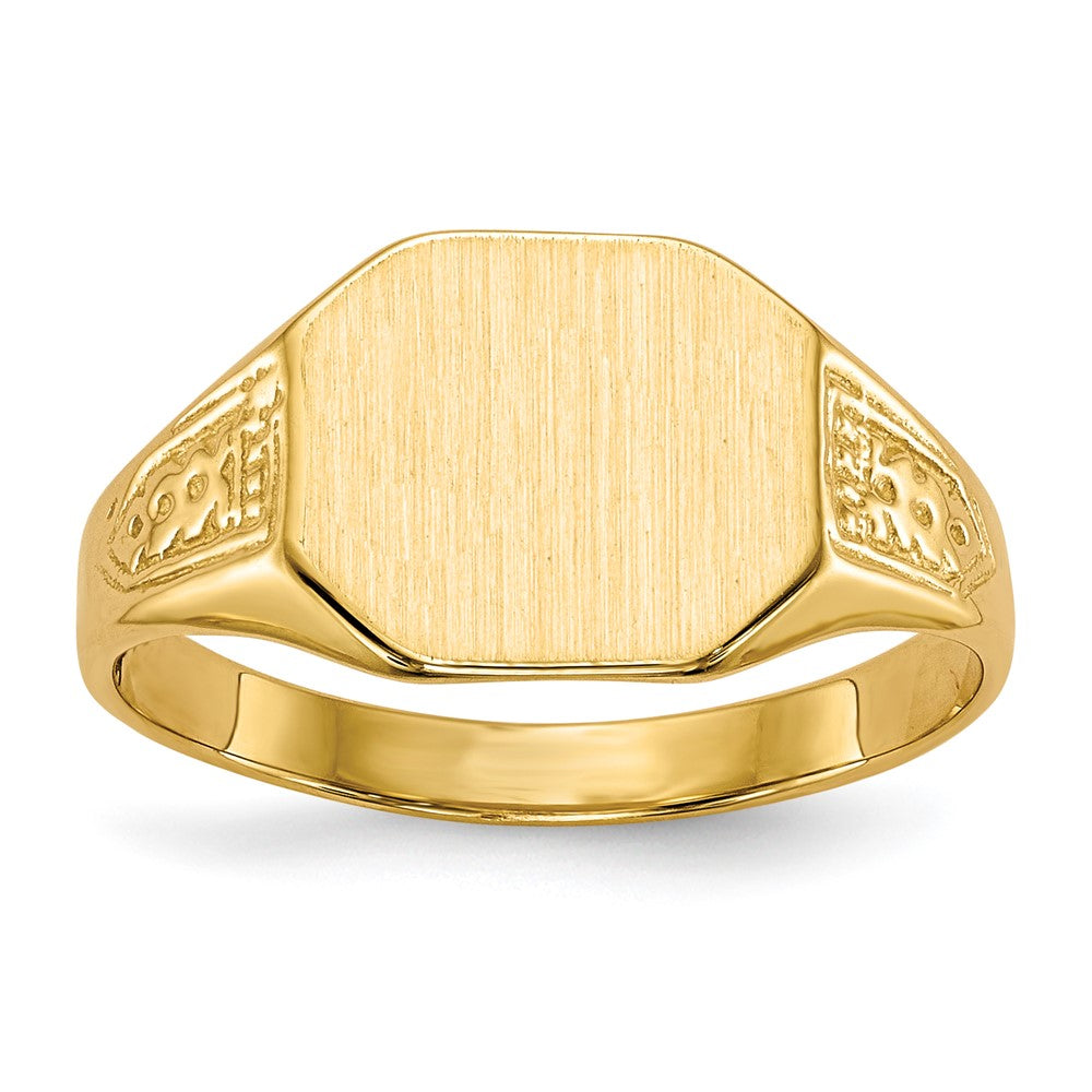 14k Yellow gold;Engravable;Avail. in 10k yellow gold;Avail. in 18k yellow gold;Avail. in platinum;Avail. in 10k white gold;Avail. in 18k white gold;Solid Back