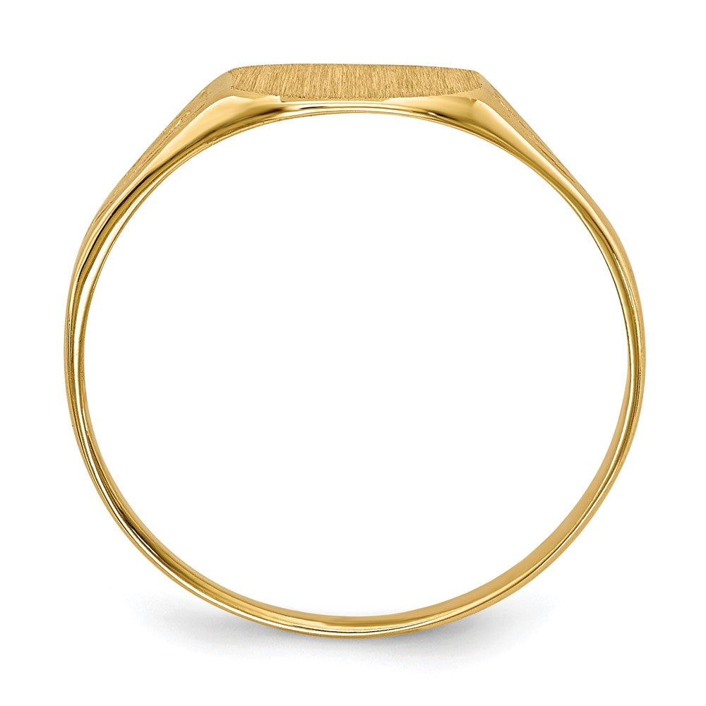 14k 8.5x7.0mm Open Back Signet Ring