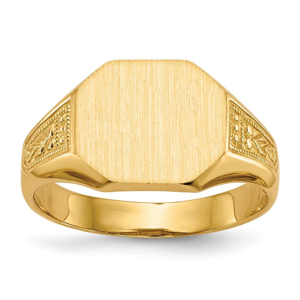 14k Yellow gold;Open back;Engravable;Avail. in 10k yellow gold;Avail. in 18k yellow gold;Avail. in 14k white gold;Avail. in platinum;Avail. in 10k white gold;Avail. in 18k white gold