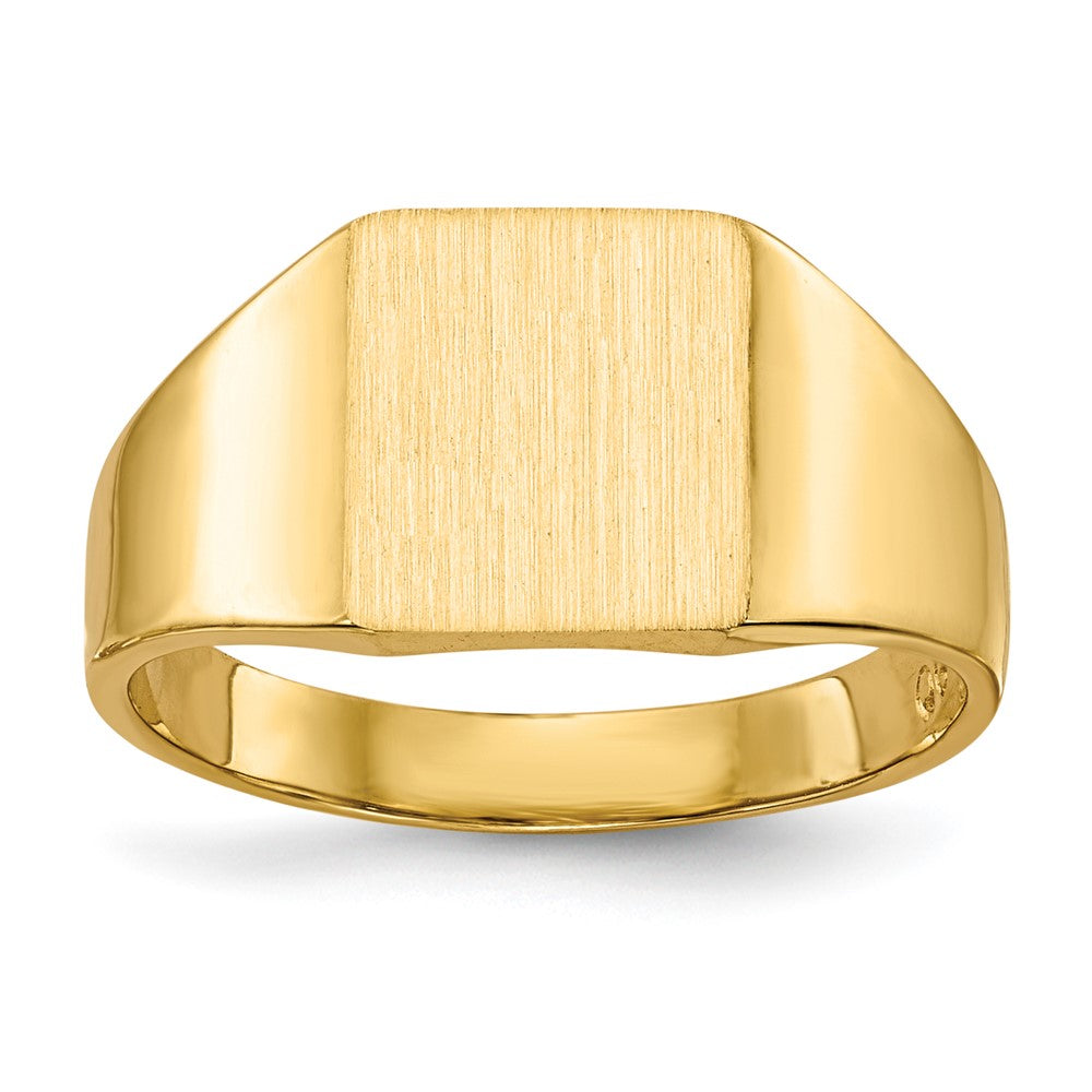 Polished;14k Yellow gold;Engravable;Avail. in 10k yellow gold;Avail. in 18k yellow gold;Avail. in 14k white gold;Avail. in platinum;Avail. in 10k white gold;Avail. in 18k white gold;Solid Back