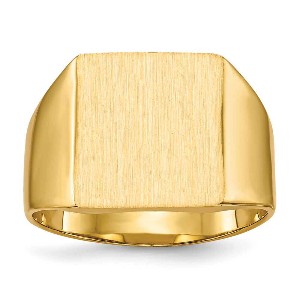 Polished;14k Yellow gold;Engravable;Avail. in 10k yellow gold;Avail. in 18k yellow gold;Avail. in platinum;Avail. in 10k white gold;Avail. in 18k white gold;Solid Back